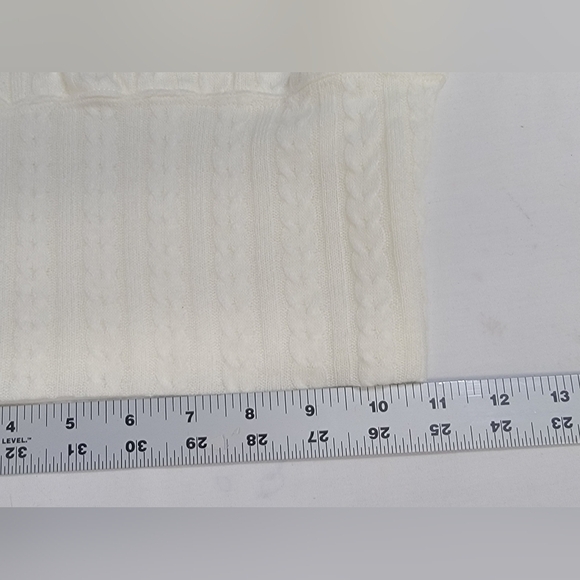 Band of the Free by Band of Gypsies Raquel Ivory Ribbed Knit  Sweater Size Small - Picture 7 of 10